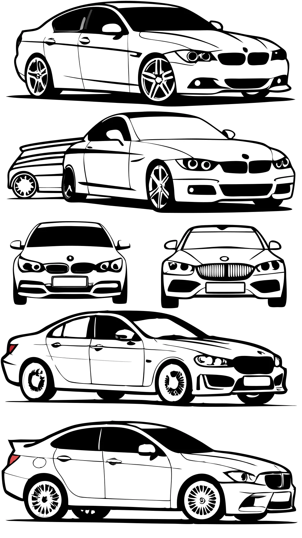 Páginas para colorear de BMW